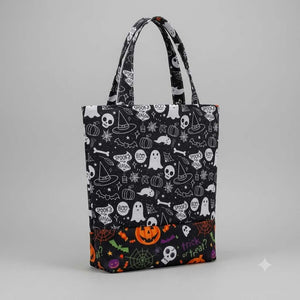 Chalkboard and neon pumpkins
